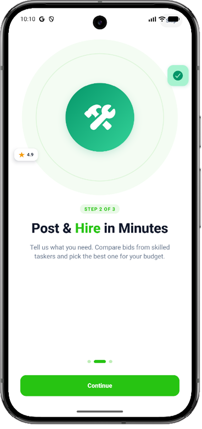 TaskerHub poster screen